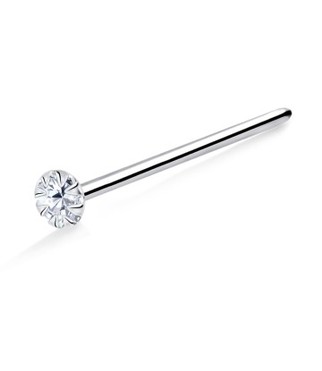 Round Straight Nose Stud Silver NSKA-634